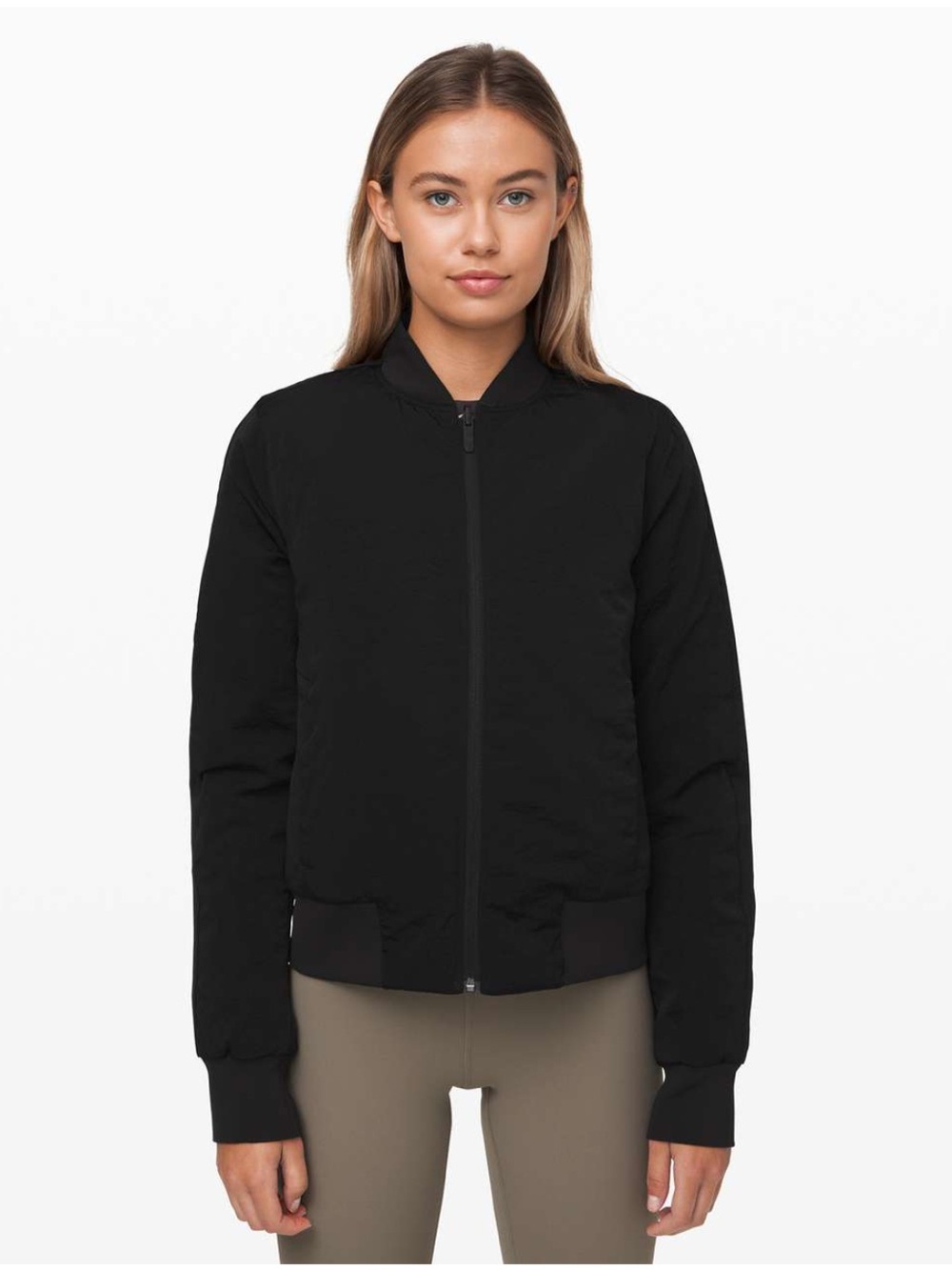 lululemon athletica Black Bomber Jacket